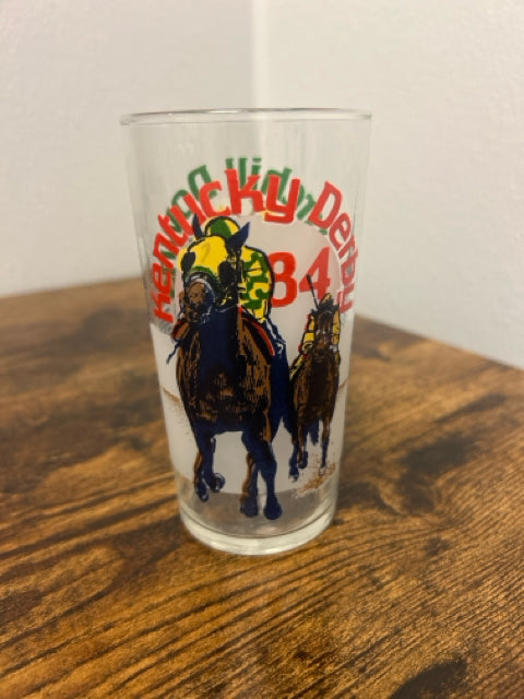 Commemorative Kentucky Derby Mint Julep Glass 1984