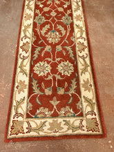 Load image into Gallery viewer, Red, Tan &amp; Green Wool Area Rug made in India from Walter E. Smithe
