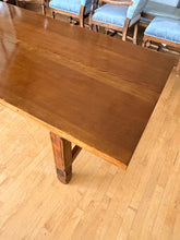 Load image into Gallery viewer, Vintage Wood Dining Table with Floral Carvings
