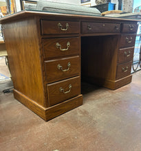 Load image into Gallery viewer, Six Drawer Desk with Glass Top from Drexel Heritage Furniture
