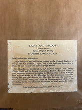 Load image into Gallery viewer, Framed Print "Light and Shadow" by Joseph Margulies, signed
