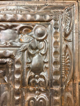 Load image into Gallery viewer, Reclaimed Tin Ceiling Tile Mirror Sourced from Chicago Ceilings
