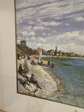 Load image into Gallery viewer, Framed Print Monet &quot;The Beach at Sainte - Adresse&quot;
