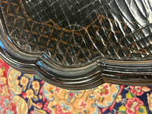 Load image into Gallery viewer, Scalloped Edge Coffee Table with Floral Detailing from Ethan Allen
