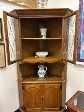 Load image into Gallery viewer, Glass Front Corner Cabinet
