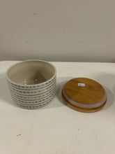 Load image into Gallery viewer, Ceramic Canister with Wood Lid
