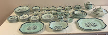 Load image into Gallery viewer, 8 Place Settings Adams Ming Toi Blue Calyx Ware (Ironstone) with Serving Pieces from Wedgwood
