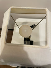 Load image into Gallery viewer, Pair of Black Table Lamps with White Shades
