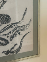 Load image into Gallery viewer, Chinese "Aspara" Hanging Scroll Rubbing in Gold Frame with  Plexiglass
