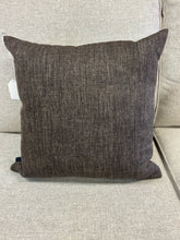 Load image into Gallery viewer, Brown Throw Pillow with Decorative Button
