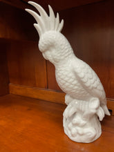 Load image into Gallery viewer, White Ceramic Parrot from William Sonoma
