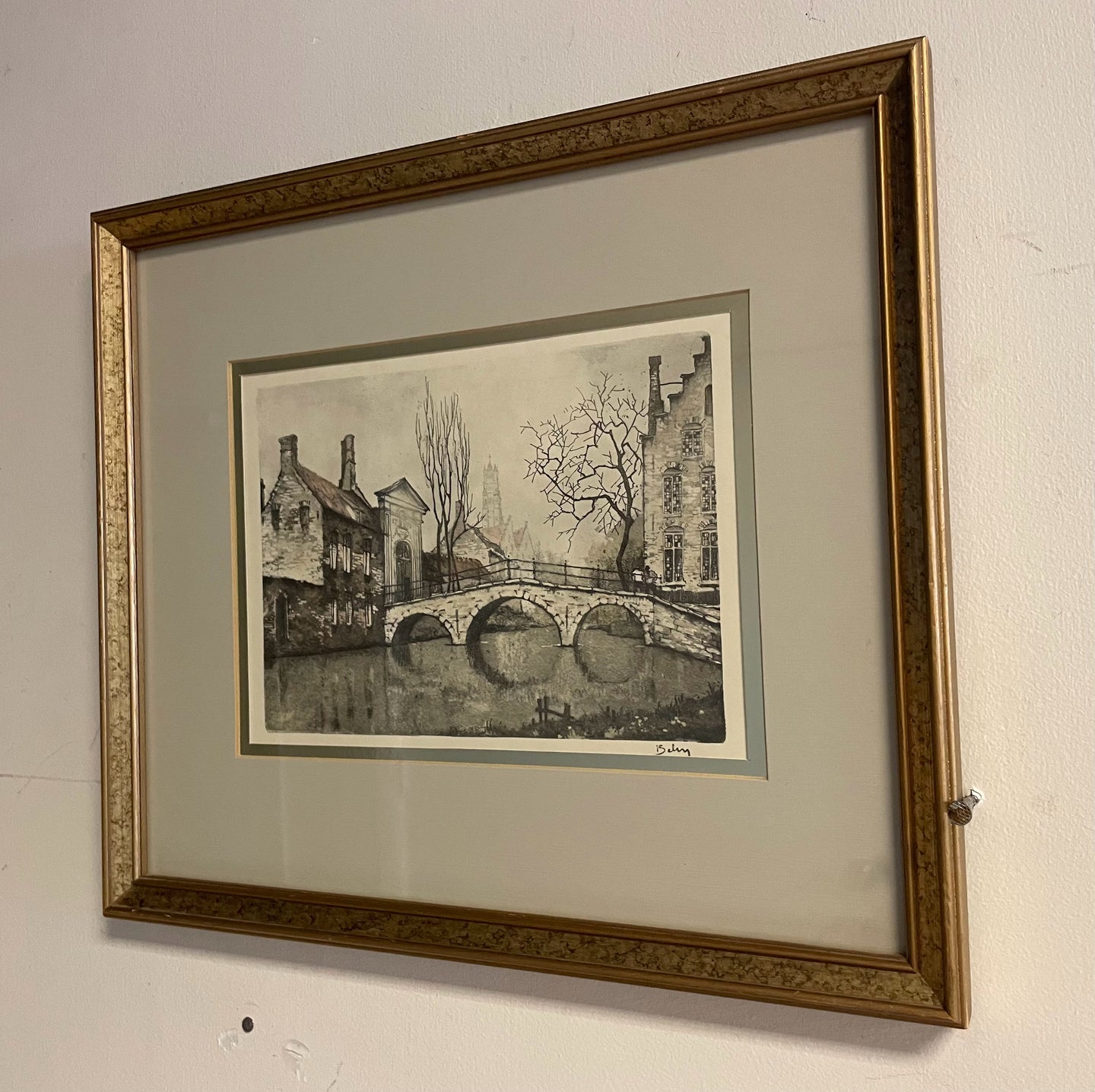Framed Etching 