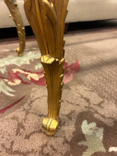 Load image into Gallery viewer, Louis XV Style Beveled Glass Top Coffee Table with Gilded Legs from P.E. Guerin Inc., New York
