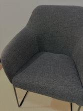 Load image into Gallery viewer, Tossberg Dark Grey Chair with Black Metal Legs from Ikea
