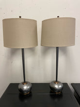 Load image into Gallery viewer, Pair of Buffet Lamps with Tan Shades

