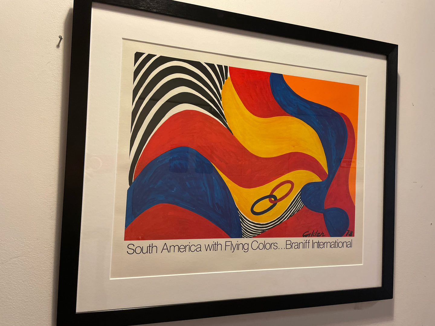 Framed Lithograph, Baniff International  by Alexander Calder, signed