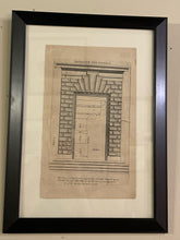 Load image into Gallery viewer, Framed Page Rustic Door of Tuscan Order -  Invention Del Vignola
