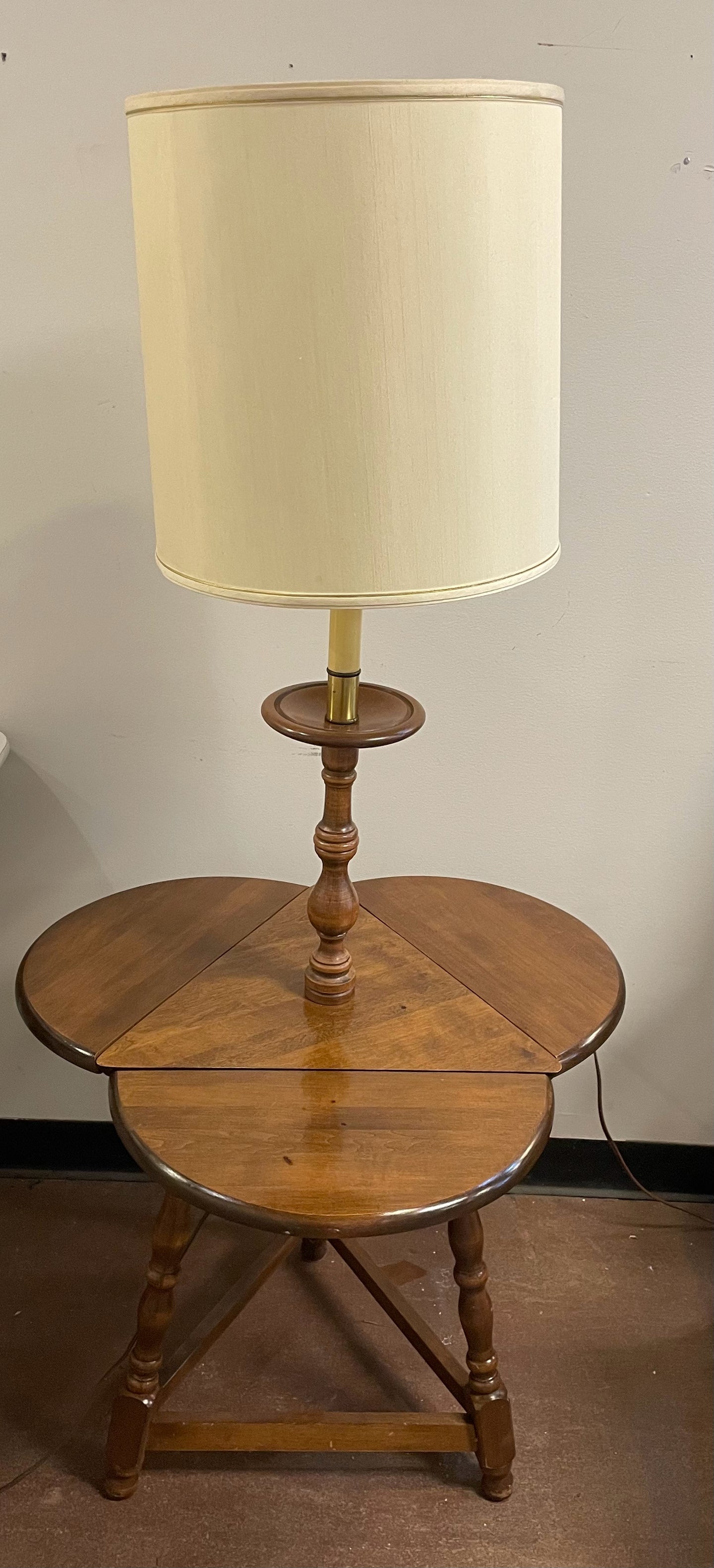 Vintage Drop Leaf Lamp Table