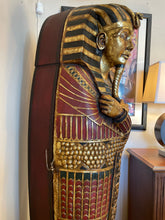 Load image into Gallery viewer, Life Size King Tut Sarcophagus Cabinet  with Interior Shelves
