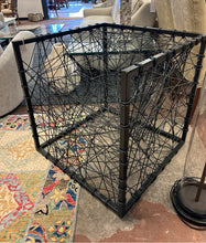 Load image into Gallery viewer, Hand Woven Black Cord, Metal Cubic Frame  Entropy Chair from Phillips Collection
