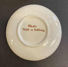 Load image into Gallery viewer, Set of Four Hand Painted Espresso Cups &amp; Saucers from Nazari, made in Portugal
