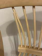 Load image into Gallery viewer, Pair Blonde Wood Counter Stools with  Rush Seats
