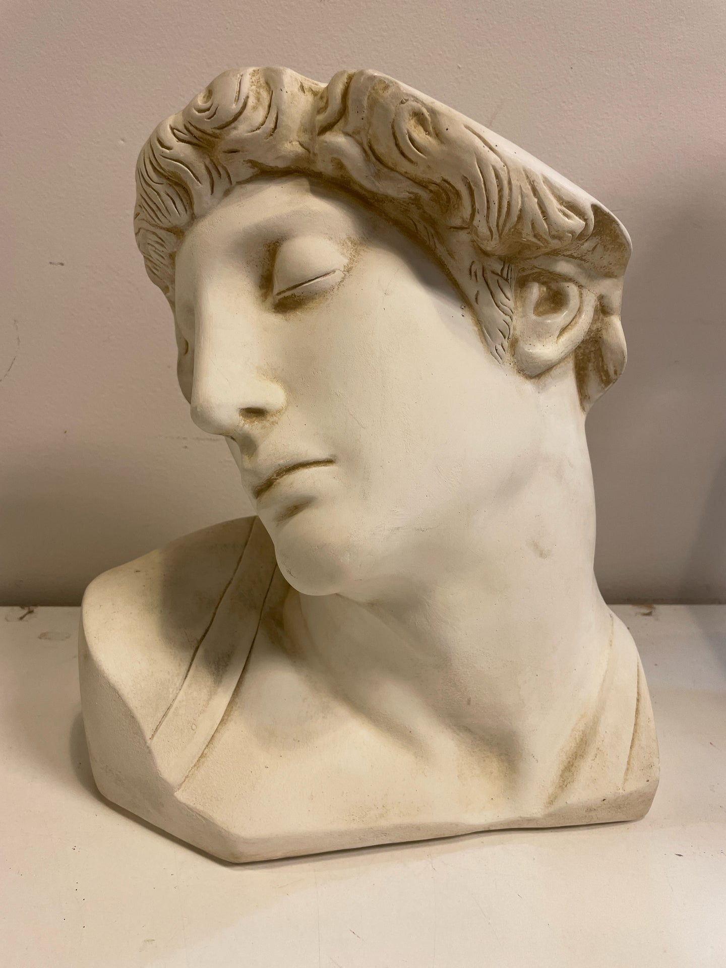 White Clay Head of Michelangelo