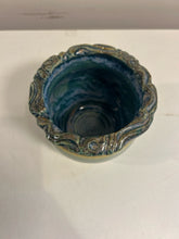 Load image into Gallery viewer, Blue &amp; Green Pottery Planter, signed
