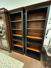 Load image into Gallery viewer, Black Framed  Bookcase with Five Shelves from Ethan Allen
