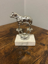 Load image into Gallery viewer, Mini Silver Horse on Marble Base
