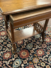 Load image into Gallery viewer, Vintage One Drawer Occasional Table on Casters
