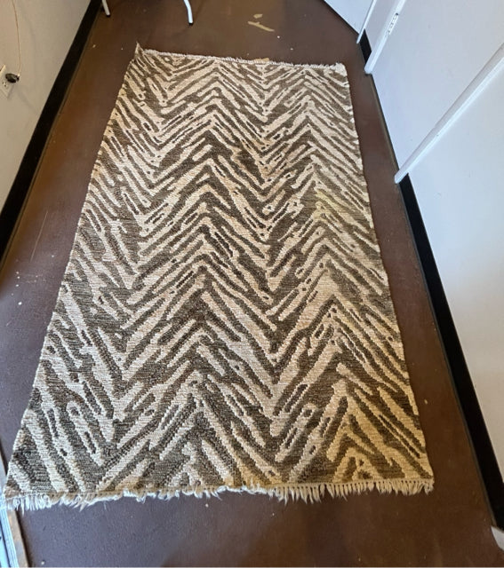 Contemporary Brown & Cream Area Rug from CB2