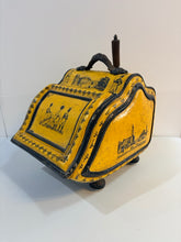 Load image into Gallery viewer, 19th Century Antique Tole Coal Scuttle with  Black Transfer Military Scenes
