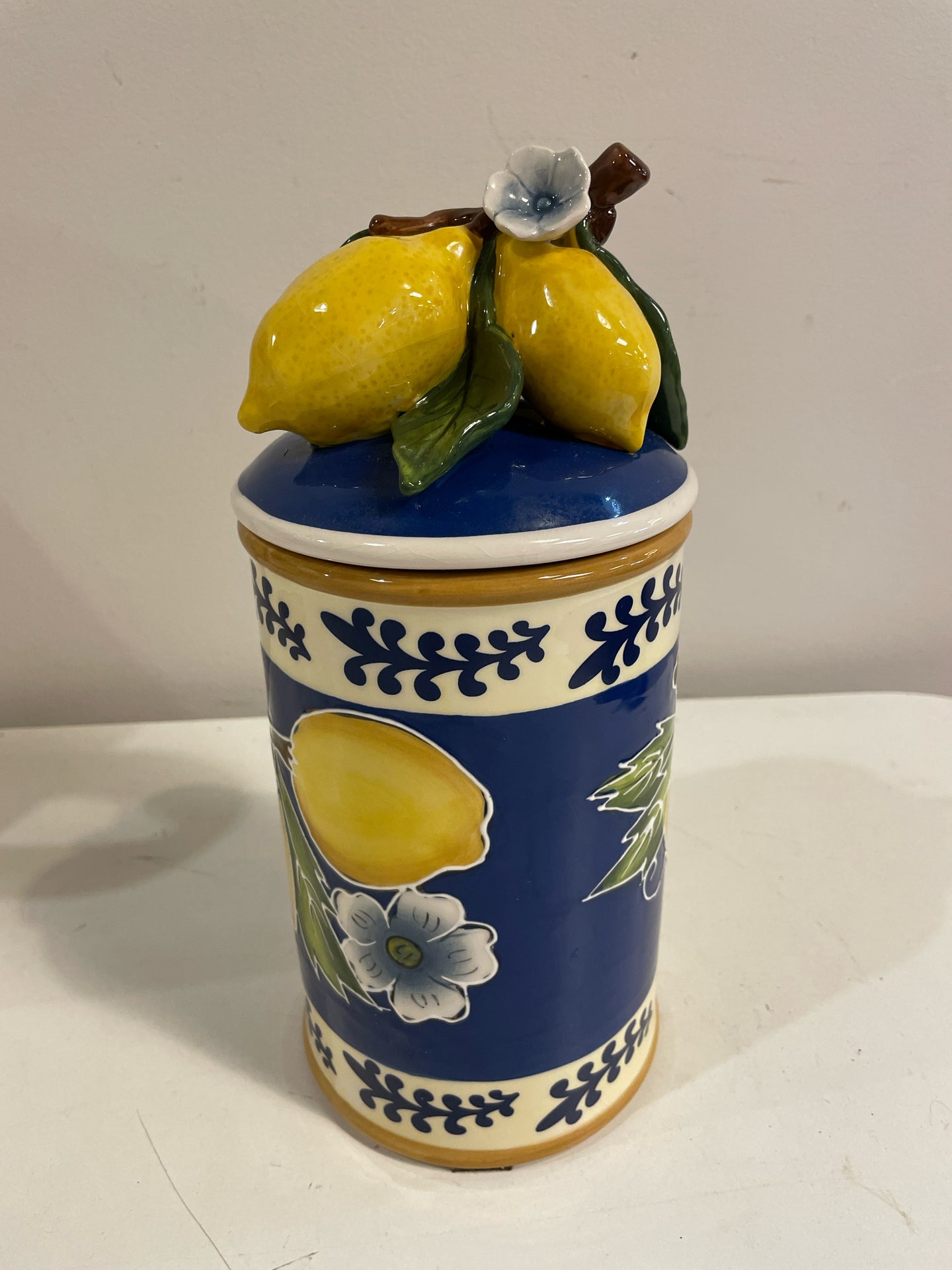 Ceramic Lemon Canister