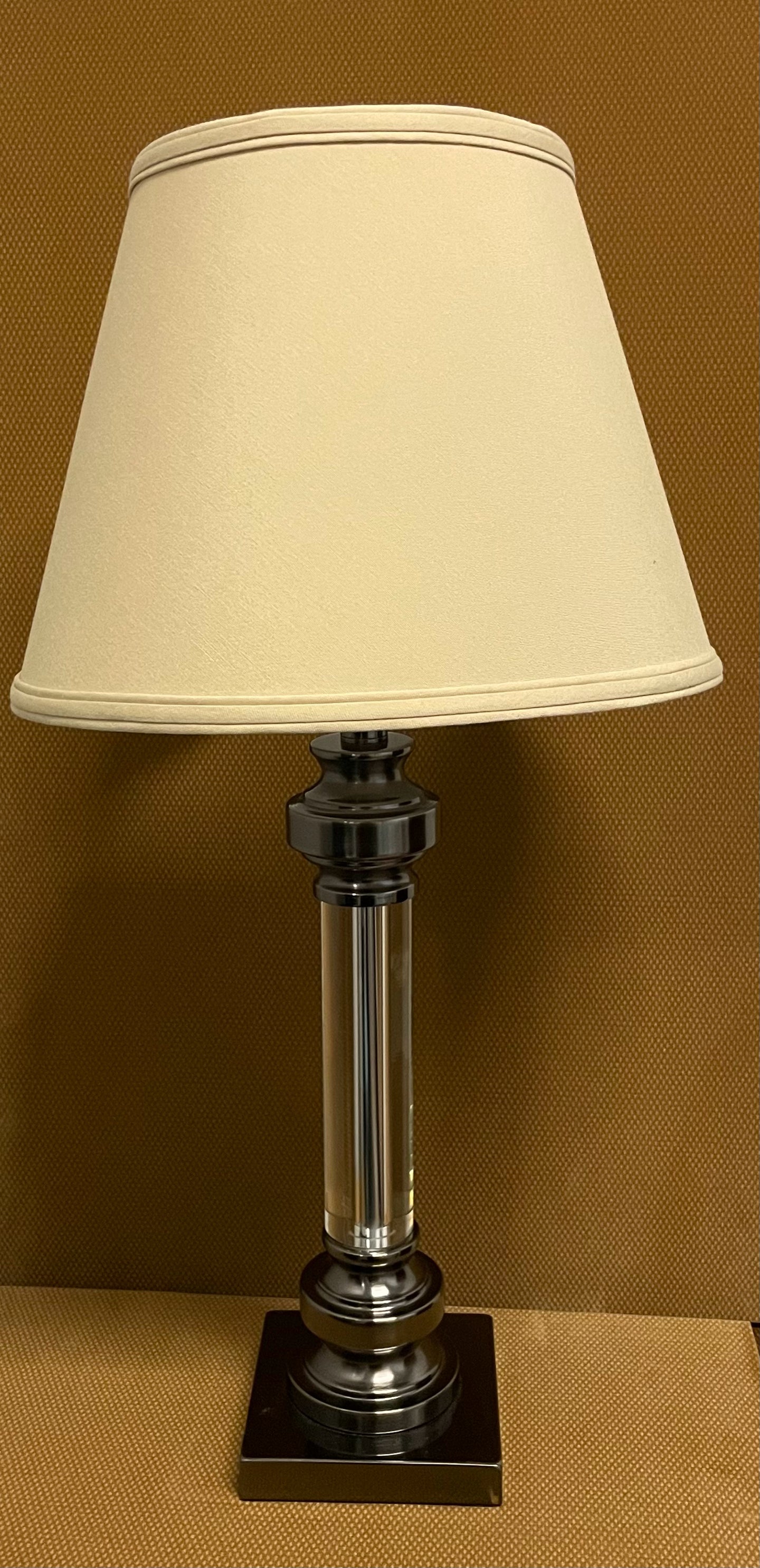 Lucite & Metal Table Lamp