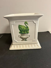Load image into Gallery viewer, Ceramic Square Planter with Garden Topiaries
