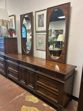 Load image into Gallery viewer, MCM 7 Drawer Dresser with Two Mirrors from White Furniture Co.

