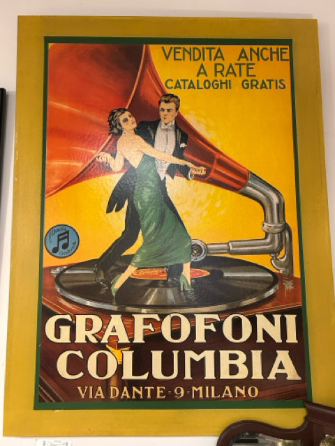 Canvas Italian Poster, Grafofoni,1920 ca