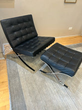 Load image into Gallery viewer, MCM Reproduction Mies Van Der Rohr Knoll Stainless Steel Barcelona Chair &amp; Foot Stool
