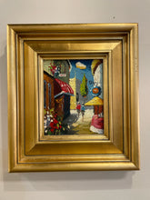 Load image into Gallery viewer, Original Oil Painting of Street Scene in Gold Frame from Art Post Gallery
