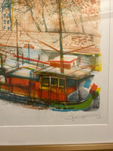 Load image into Gallery viewer, Professionally Framed Artist Proof Lithograph &quot;Sur La Canal&quot; by Claude Grossperrin, signed
