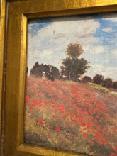 Load image into Gallery viewer, Lithograph &quot;Poppy Field&quot; in Ornate Gold Frame by Claude Monet
