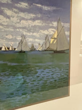 Load image into Gallery viewer, Framed Print Monet &quot;The Beach at Sainte - Adresse&quot;
