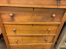 Load image into Gallery viewer, Five Drawer Wood Highboy Dresser
