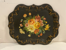 Load image into Gallery viewer, Vintage Scalloped Floral Toile Tray
