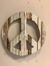 Load image into Gallery viewer, Reclaimed Wood Peace Sign
