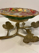 Load image into Gallery viewer, Vintage Dish on Gold Base
