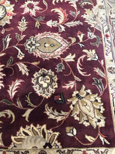 Load image into Gallery viewer, 100% Wool Cranberry &amp; Sage Green Area Rug
