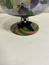 Load image into Gallery viewer, Glass Pansy Compote Dish from Mackenzie Childs
