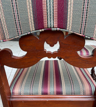 Load image into Gallery viewer, Five Renaissance Revival Style Upholstered Wood Frame Dining Chairs

